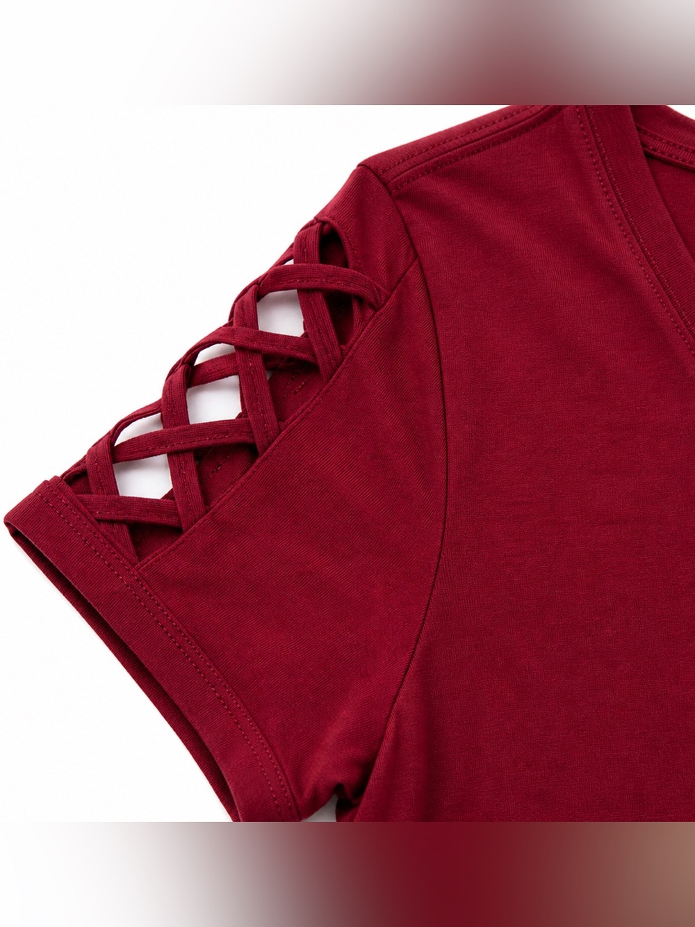 HARD ROCK CAFE Louisville Burgandy Red Graphic Tee Sz M Lattice Sleeve Y2K Rock - Picture 8 of 16